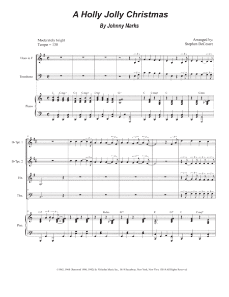 A Holly Jolly Christmas (arr. Stephen DeCesare)