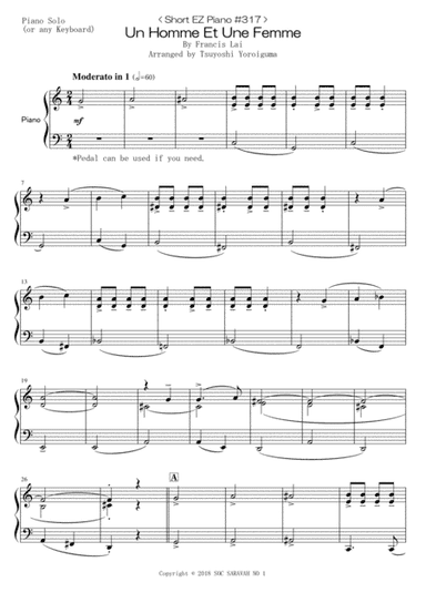 Un Homme Et Une Femme (arr. Tsuyoshi Yoroiguma)