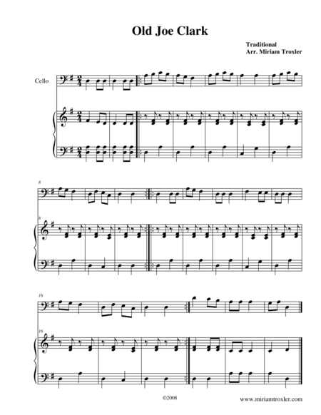 Old Joe Clark (arr. Miriam Troxler)