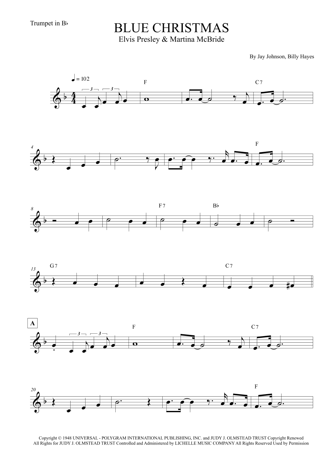 Blue Christmas (arr. Leo Silva)