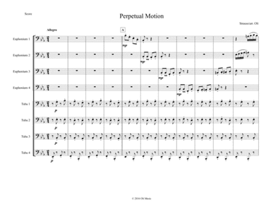 Perpetual Motion for tuba ensemble (arr. Tim Olt)