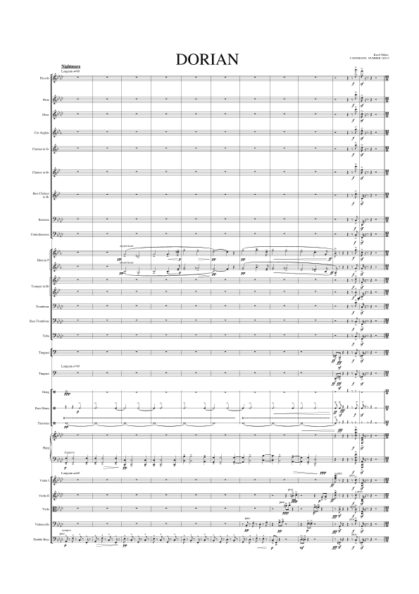 Dorian - Score Only