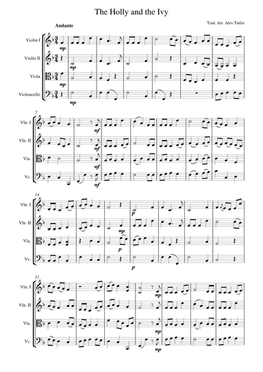 The Holly and the Ivy (arr. Alex Tinlin)