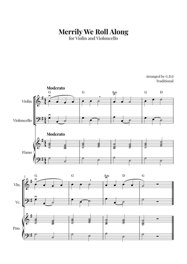 Merrily We Roll Along (arr. GDJ)