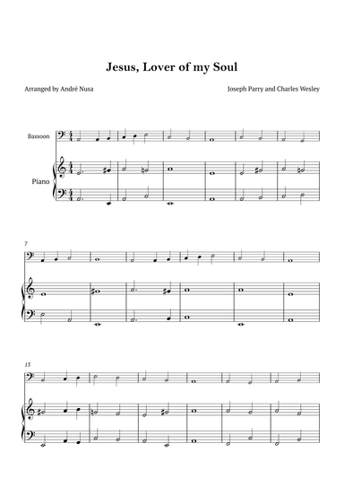 Jesus, Lover of my Soul (arr. André Nusa)