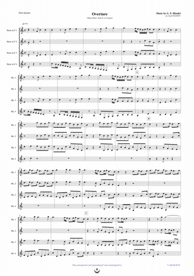 Overture (Water Music) (arr. Josef STASTNY)