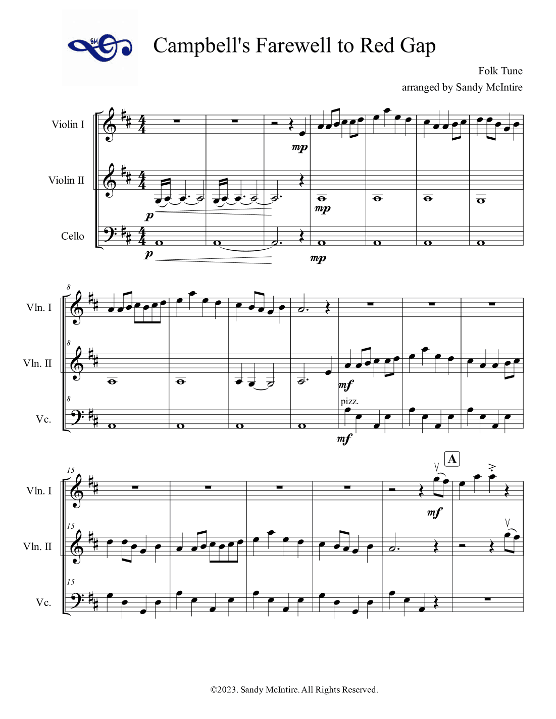 Campbell's Farewell to Red Gap (arr. Sandy McIntire)