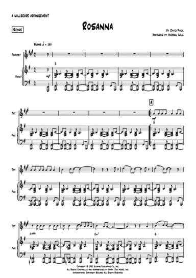 Rosanna (arr. Andrew Will)