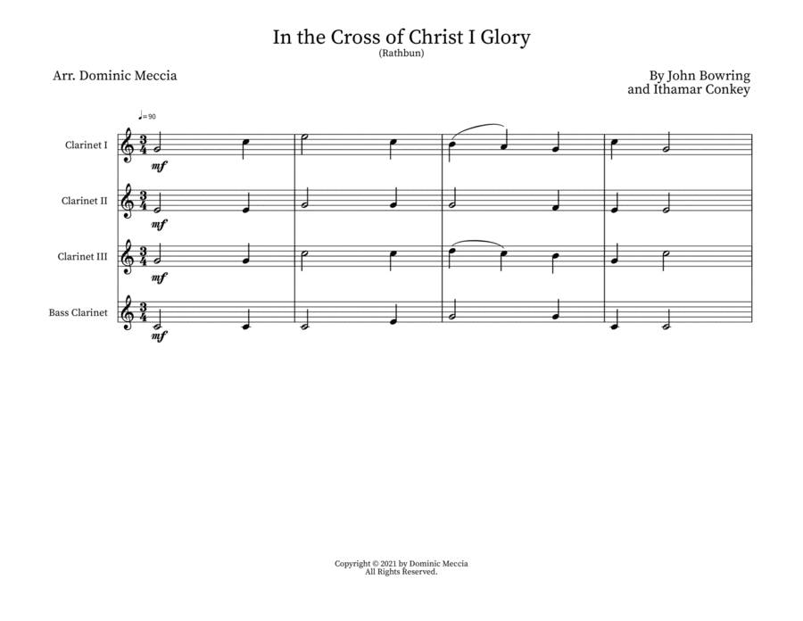 In the Cross of Christ I Glory (Rathbun) (arr. Dominic Meccia)