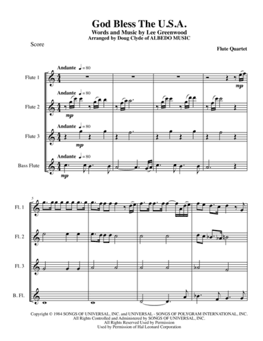 God Bless The U.S.A. (arr. Doug Clyde)