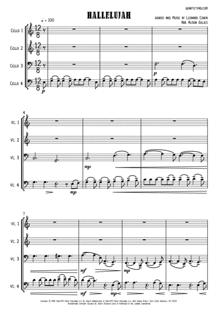 Hallelujah (arr. Alison Gillies)