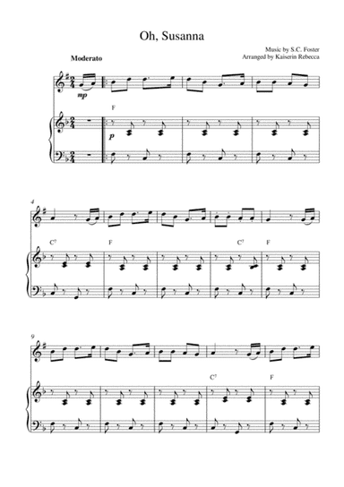 Oh, Susanna (arr. Kaiserin Rebecca)