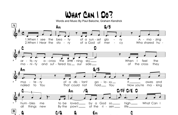 What Can I Do? (arr. Brian Kim)