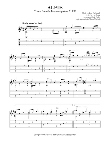 Alfie (arr. Mark Phillips)