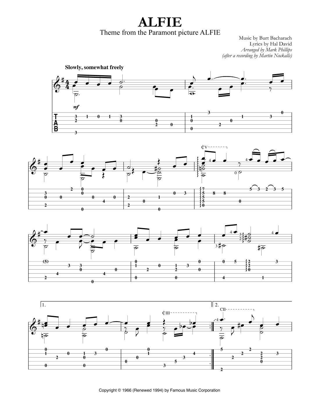 Alfie (arr. Mark Phillips)