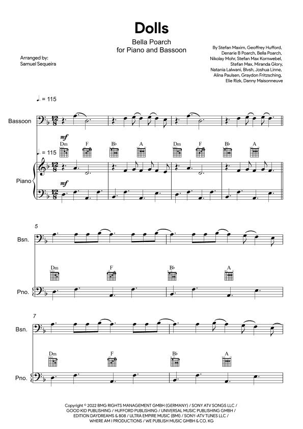 Dolls (arr. Samuel Sequeira)
