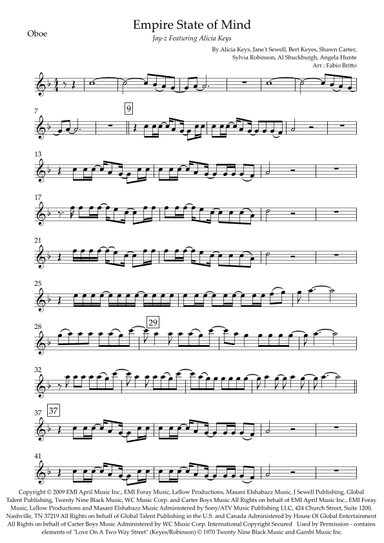 Empire State Of Mind (arr. Fabio Britto)