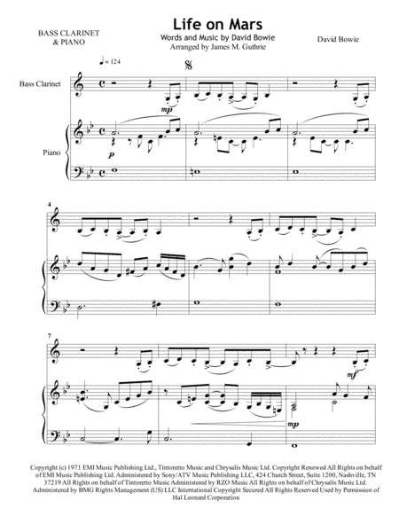 Life On Mars (arr. James M. Guthrie)