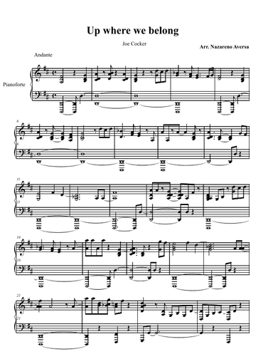 Up Where We Belong (arr. Nazareno Aversa)