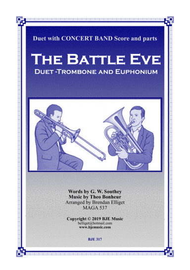 The Battle Eve Duet - Trombone and Euphonium with Concert Band Accompaniment Score and Parts PDF (arr. Brendan Elliget MAGA 537)
