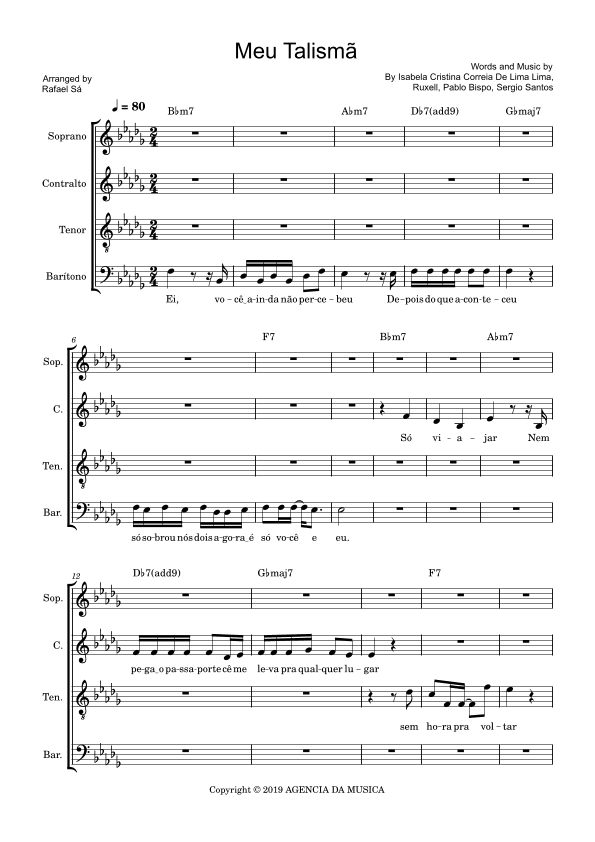 Meu Talisma (arr. Rafael Sá)