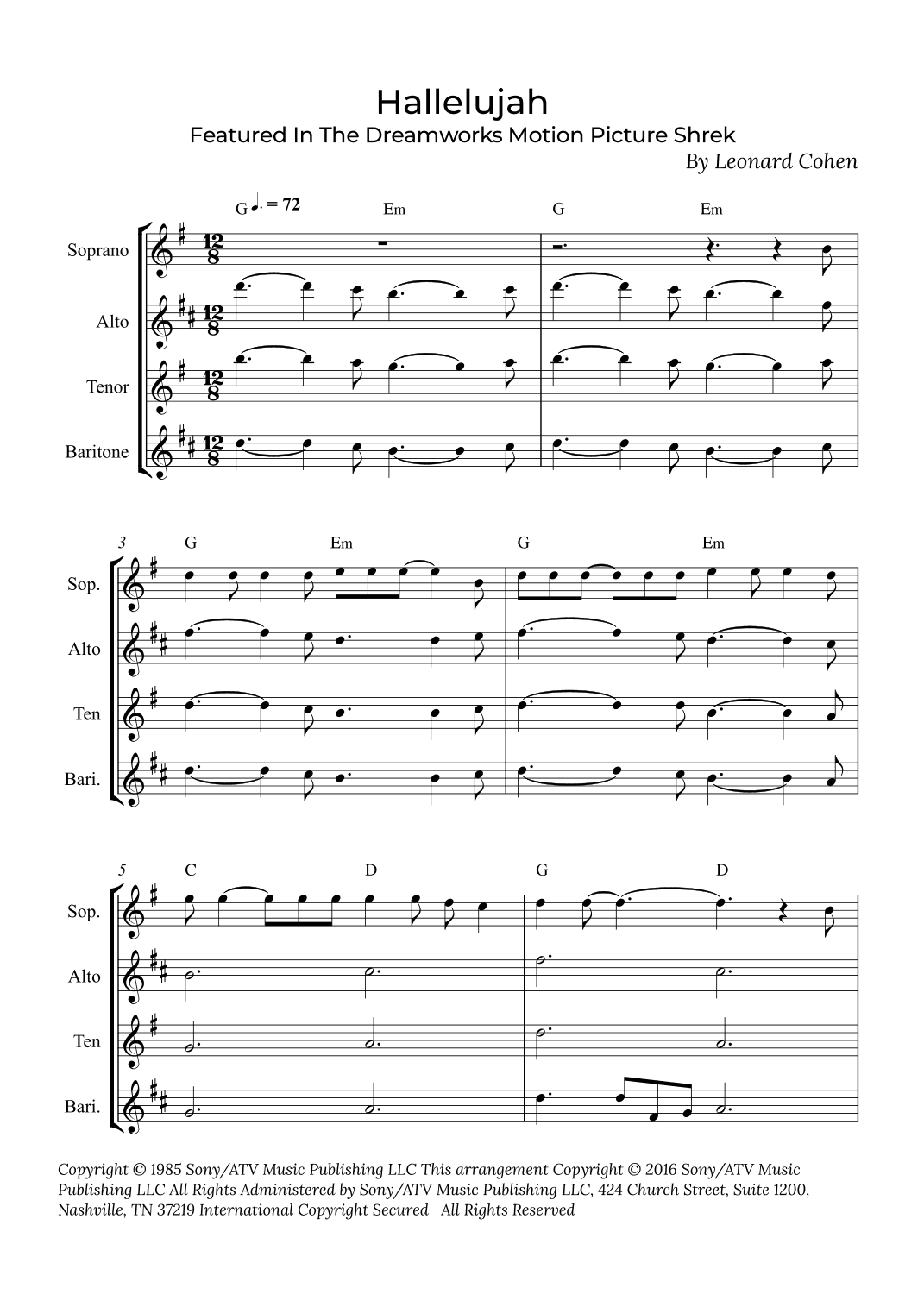 Hallelujah (arr. Alex Nunes Rodrigues)