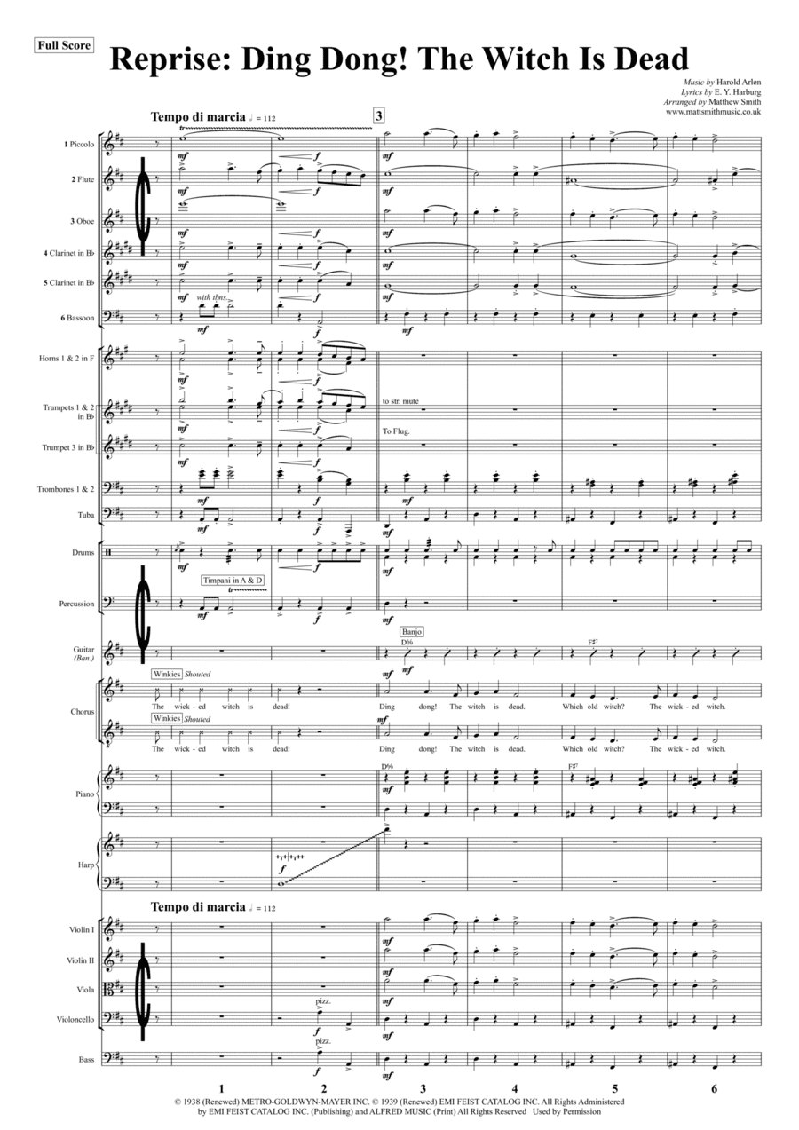 Ding-dong! The Witch Is Dead (arr. Matt Smith)