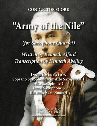 March - Army of the Nile (for Saxophone Quartet SATB or AATB) (arr. Kenneth Abeling)