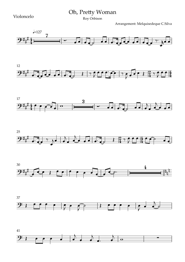 Oh, Pretty Woman (arr. Melquisedeque C.Silva)