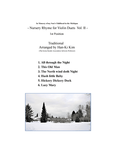 Nursery Rhyme for Violin Duet  Vol. II (arr. Han-Ki Kim)