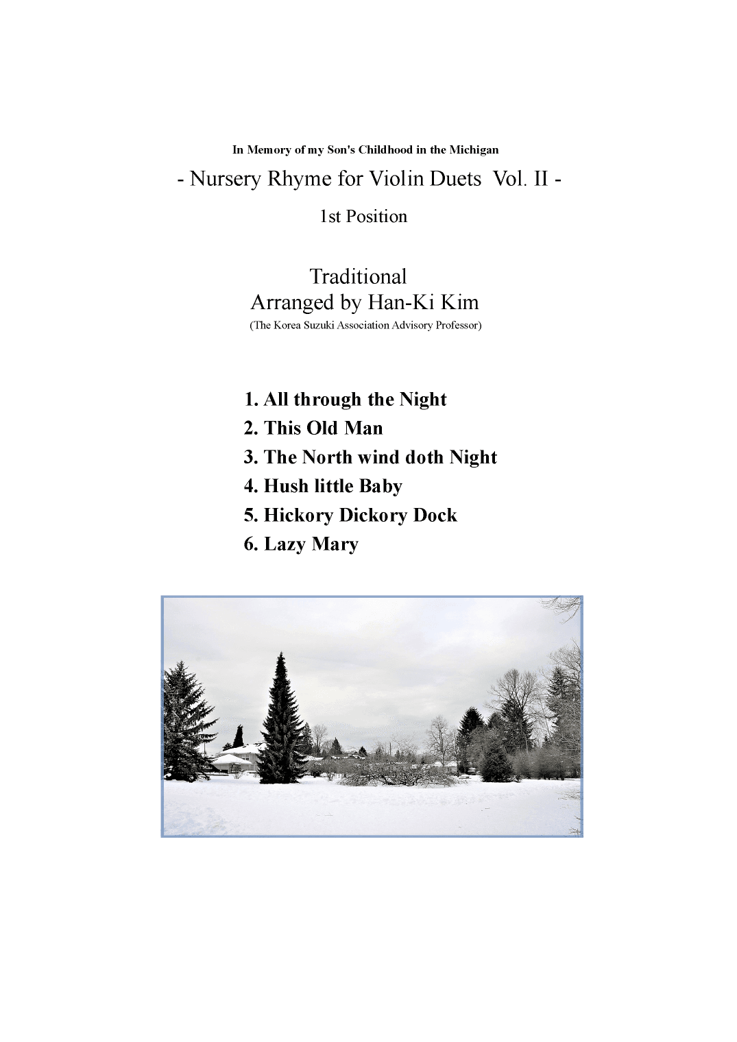Nursery Rhyme for Violin Duet  Vol. II (arr. Han-Ki Kim)