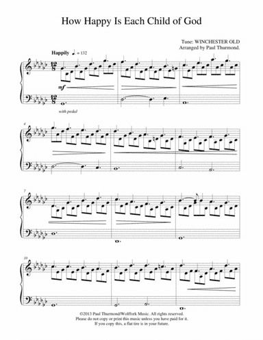 How Happy Is Each Child of God (arr. Paul Thurmond)