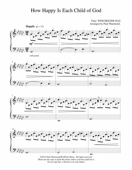 How Happy Is Each Child of God (arr. Paul Thurmond)