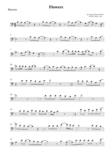 Flowers (arr. Wesley S. SIlva)