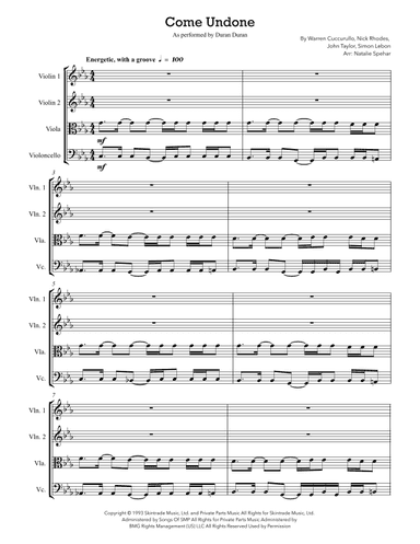 Come Undone (arr. Natalie Spehar)