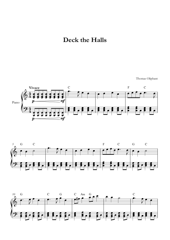 Deck the Halls (arr. SMMUS)