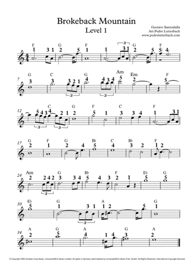 Brokeback Mountain Theme (arr. Pedro Lutterbach)