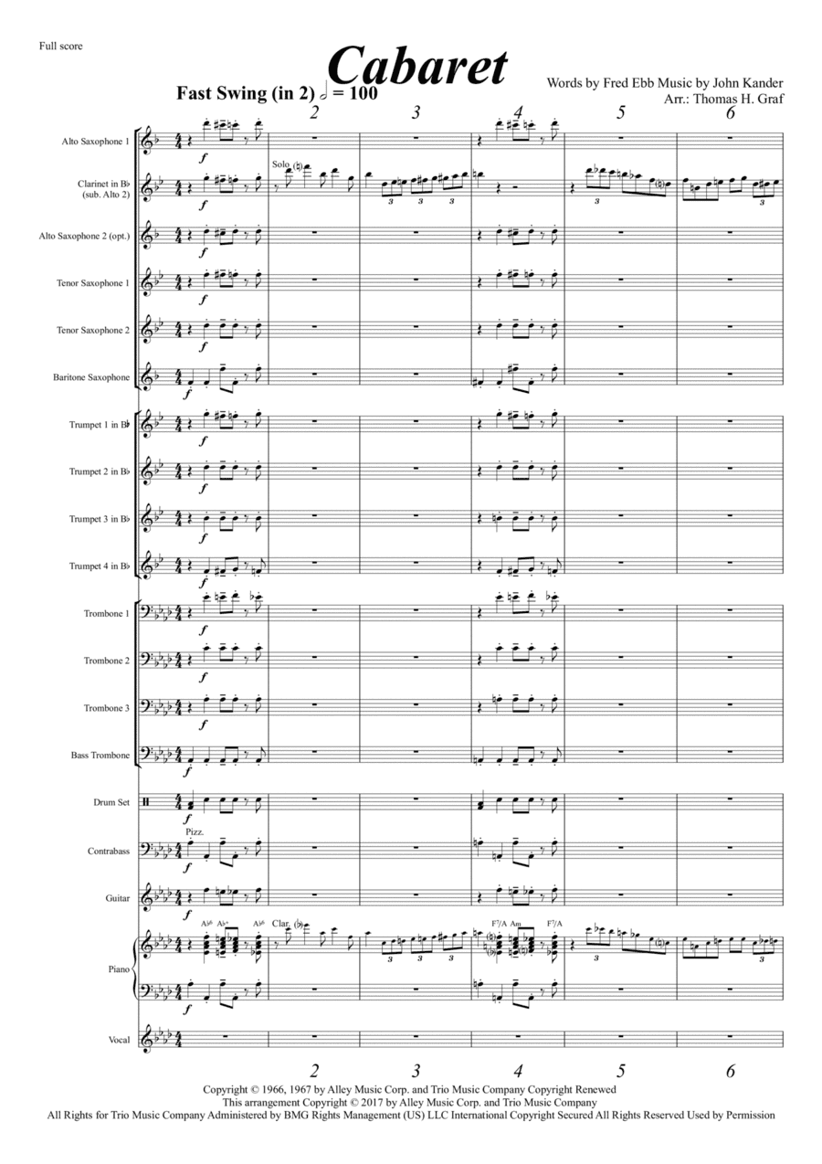 Cabaret (arr. Thomas Graf)