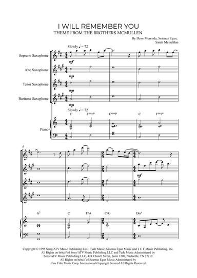 I Will Remember You (arr. Alex Nunes Rodrigues)