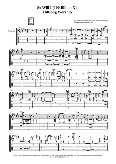 So Will I (100 Billion X) (arr. ezequiel zeferino edição)