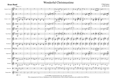 Wonderful Christmastime (arr. K Davies)
