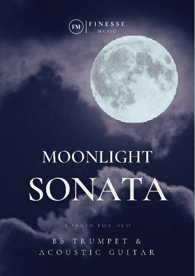 Moonlight Sonata for Trumpet in Bb + Acoustic Guitar (duet) (arr. Ivan de Andrade)
