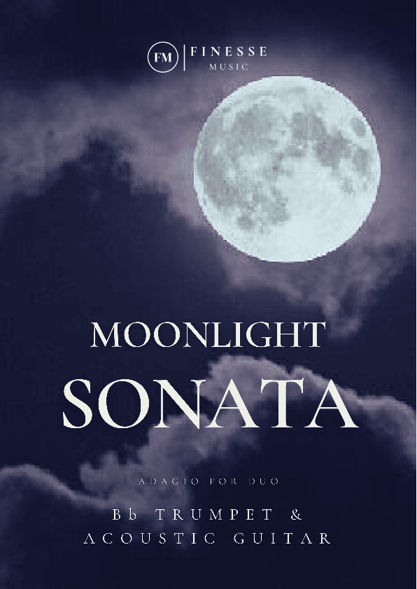 Moonlight Sonata for Trumpet in Bb + Acoustic Guitar (duet) (arr. Ivan de Andrade)