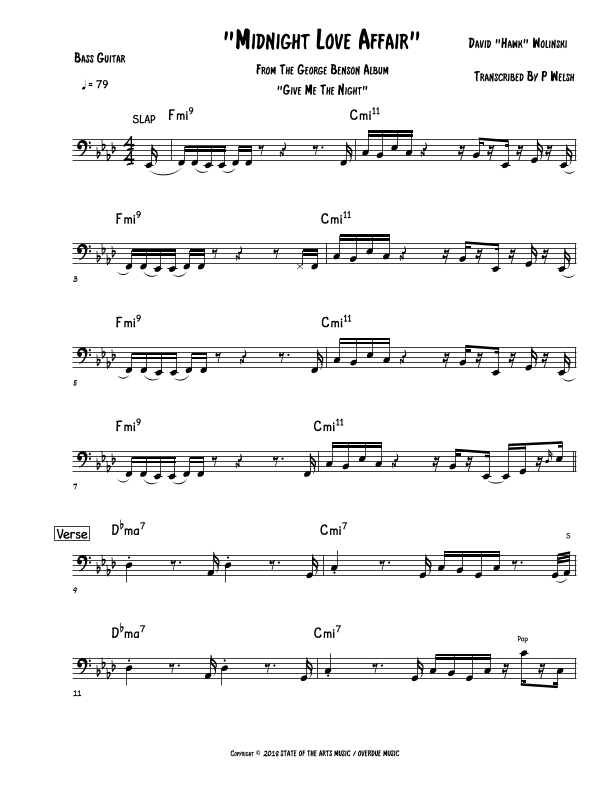Midnight Love Affair (arr. Accubass)