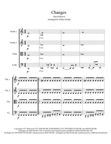 Changes (arr. Helen Goatly)