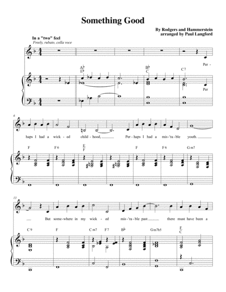 Something Good (arr. Paul Langford)