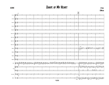 Shape Of My Heart (arr. Glenn Webb)