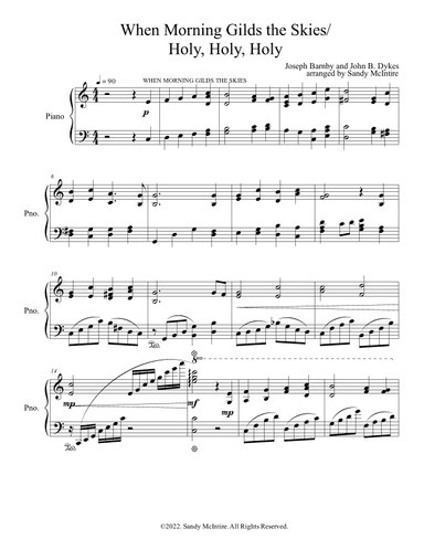 When Morning Gilds the Skies/Holy, Holy, Holy (arr. Sandy McIntire)