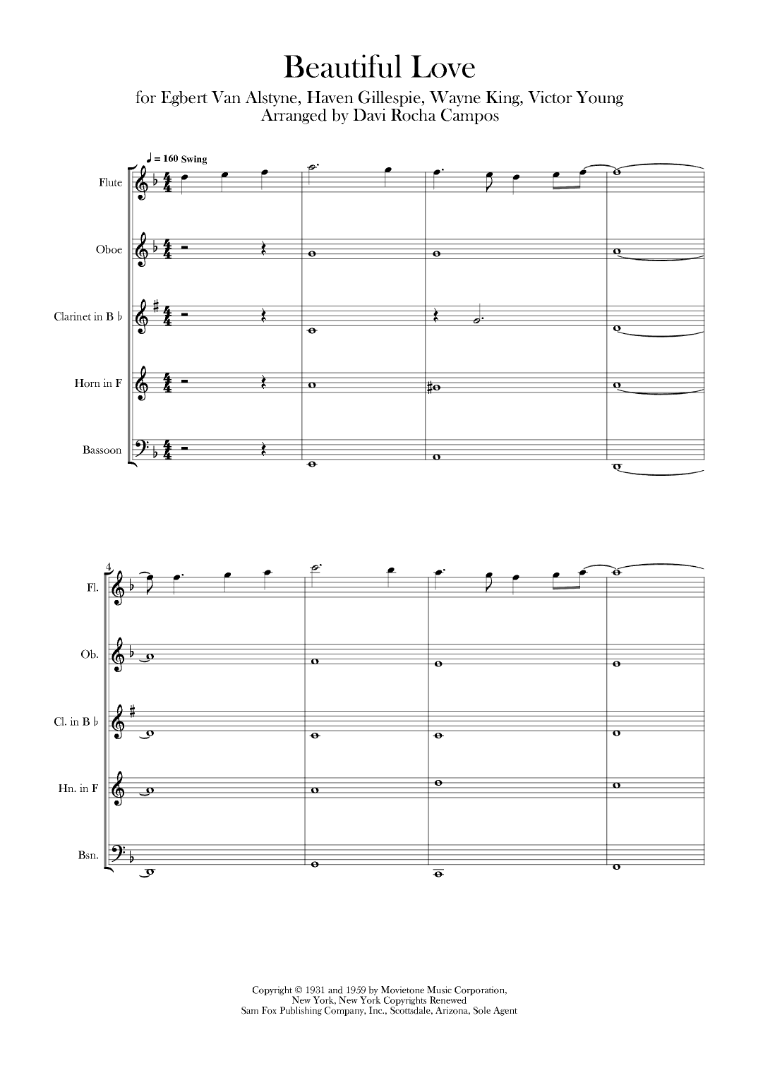 Beautiful Love (arr. Davi Rocha Campos)
