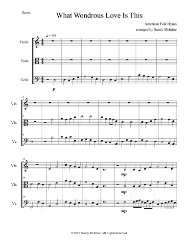 What Wondrous Love Is This (arr. Sandy McIntire)